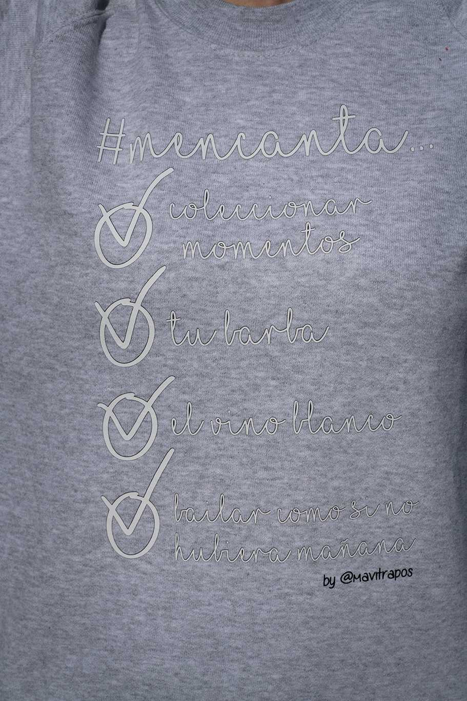 sudadera personalizada diseñada por blogger #mencanta